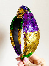 Load image into Gallery viewer, Mardi Gras Sequined Headband
