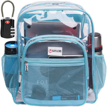 Load image into Gallery viewer, Clear Backpack XL Turquoise
