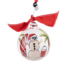 Load image into Gallery viewer, Gooey Haus Sand Snowman Ornament
