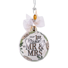 Load image into Gallery viewer, Glory Haus Gold Mr. &amp; Mrs. Ornament
