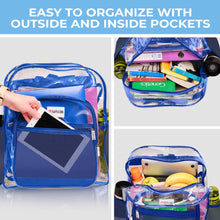 Load image into Gallery viewer, Clear Backpack XL Blue
