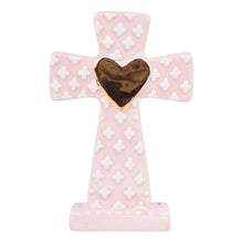 Load image into Gallery viewer, For This Child I Have Prayed Pink Standing Cross
