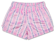 Load image into Gallery viewer, Floral Stripes Plush Shorts
