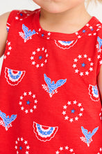 Load image into Gallery viewer, Beaufort Bonnet Star Spangled Swag-Sleeveless Polly Play Dress
