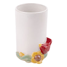 Load image into Gallery viewer, Red Bird Sunflower Vase
