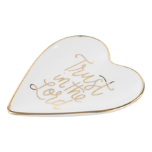 Load image into Gallery viewer, Trust In The Lord Gold Trinket Tray
