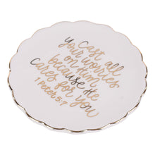 Load image into Gallery viewer, He Cares For You Trinket Tray
