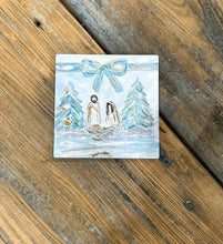 Load image into Gallery viewer, Bow Nativity Coaster
