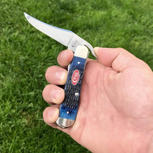Load image into Gallery viewer, Case Navy Blue Bone Rogers Jig RussLock Knife
