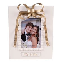Load image into Gallery viewer, Mr. &amp; Mrs. Gold Bow Frame
