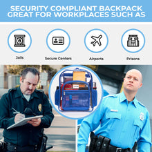 Load image into Gallery viewer, Clear Backpack XL Blue

