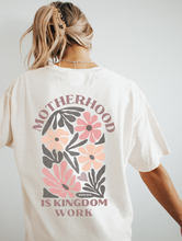 Load image into Gallery viewer, Motherhood is Kingdom Work Tee: Ivory
