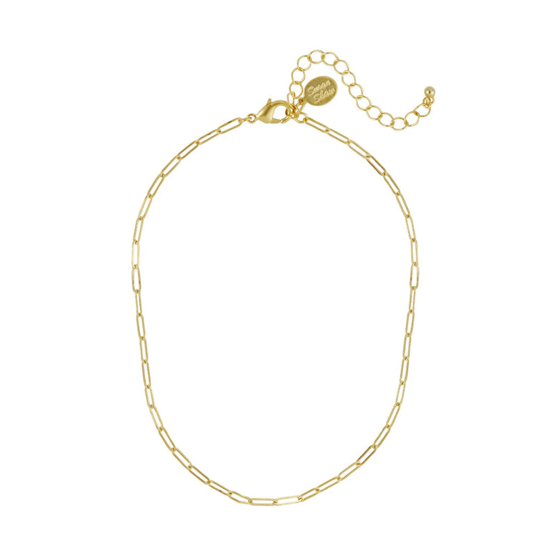 Susan Shaw Small Paperclip Necklace