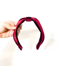 Load image into Gallery viewer, Bow Velvet Headband : Blush
