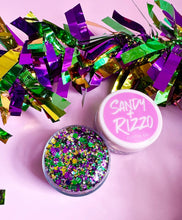 Load image into Gallery viewer, Purple, Green, and Gold Mardi Gras Glitter Gel
