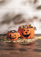 Load image into Gallery viewer, Mache Pumpkin Treat Buckets
