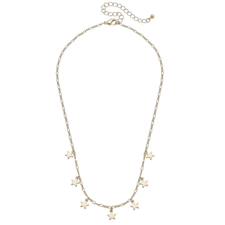 Greyson Star Drip Necklace Shiny Gold