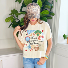 Load image into Gallery viewer, No Place Like Home Baseball Collage Crop Tee: Adult
