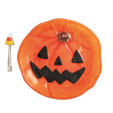 Load image into Gallery viewer, Glass Pumpkin Platter Set
