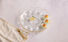Load image into Gallery viewer, Gold Glass Deviled Egg Tray
