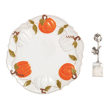 Load image into Gallery viewer, Pumpkin Vine Cookie Plate Set
