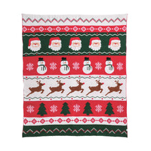 Load image into Gallery viewer, Knit Christmas Blanket
