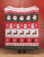 Load image into Gallery viewer, Knit Christmas Blanket

