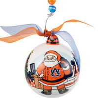 Load image into Gallery viewer, Merry Christmas Auburn Santa Ornament
