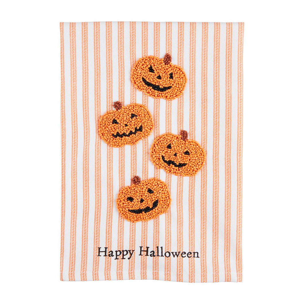 Pumpkin Halloween Bead Towel