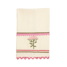 Load image into Gallery viewer, Floral Embroidered Waffle Towel
