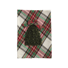 Load image into Gallery viewer, Tartan Velvet  Appliqué Towel
