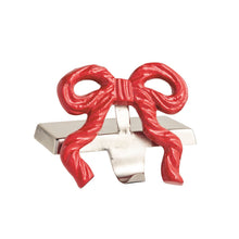 Load image into Gallery viewer, Red Bow Stocking Holder
