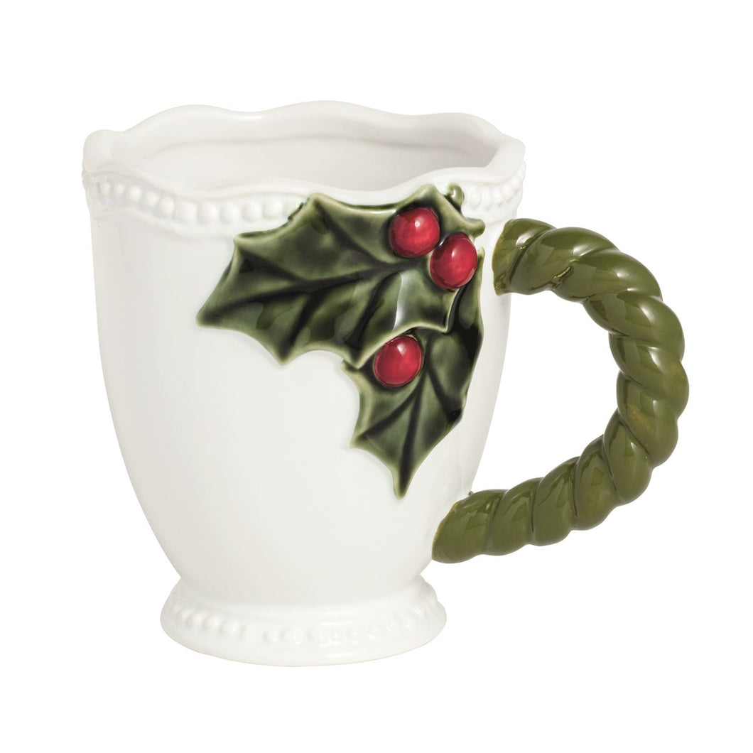 Green Holly Mug