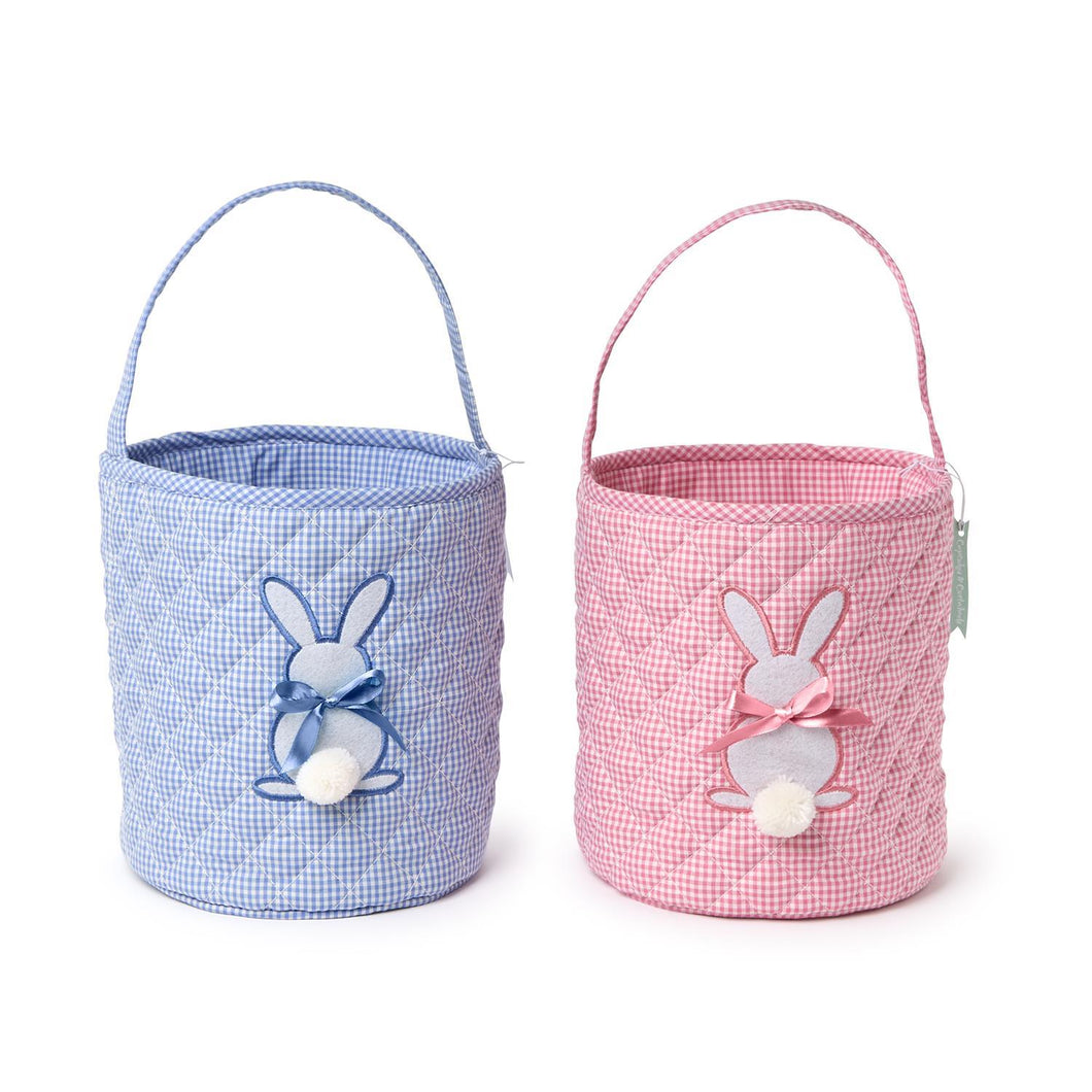 Quilted Bucket Tote w/ Bunny