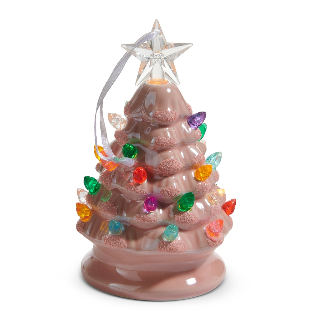 Lighted Pink Vintage Tree Ornament