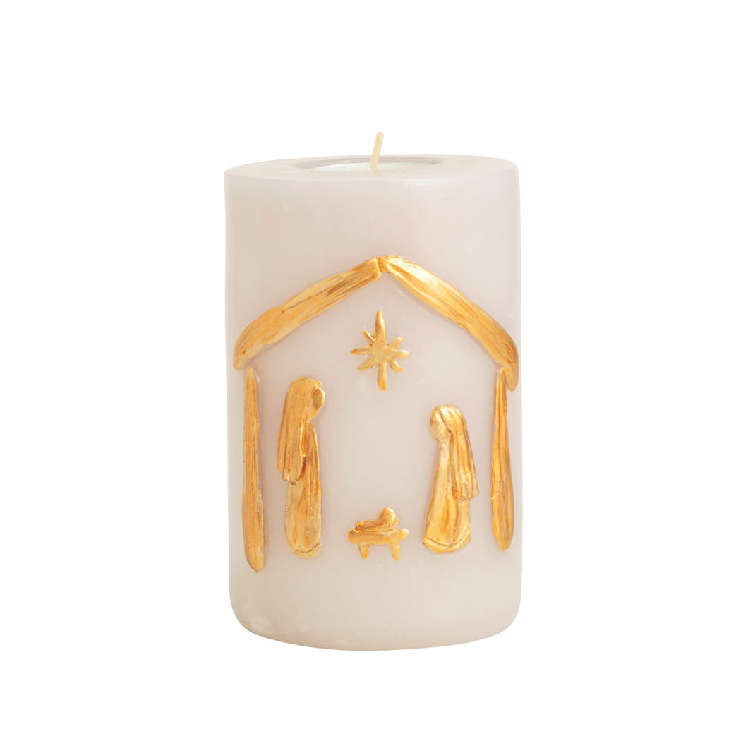 Nativity Refillable Candle