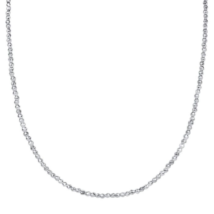 Enewton Choker Bright Silver Faceted Hematite 2mm Bead