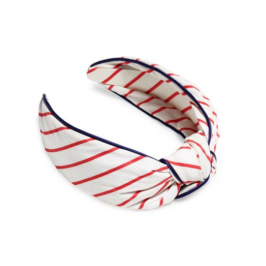 Shiraleah Red White and Navy Wide Knotted Headband