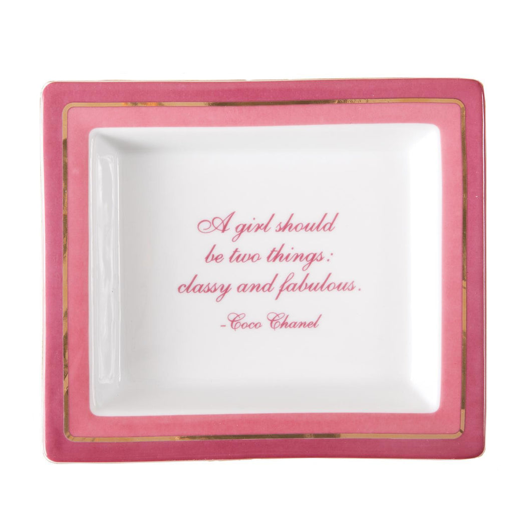 A Girl Should Be Classy Desk Tray