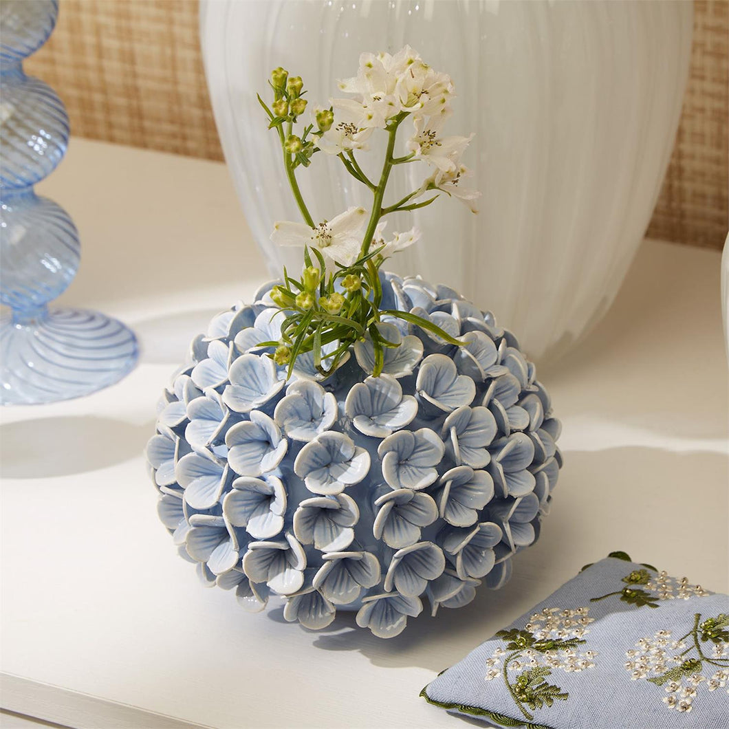 Hydrangea Flower Bud Vase/Taper Candle Holder