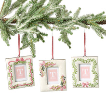 Load image into Gallery viewer, Holiday Memories Embroidered Photo Frame Ornament
