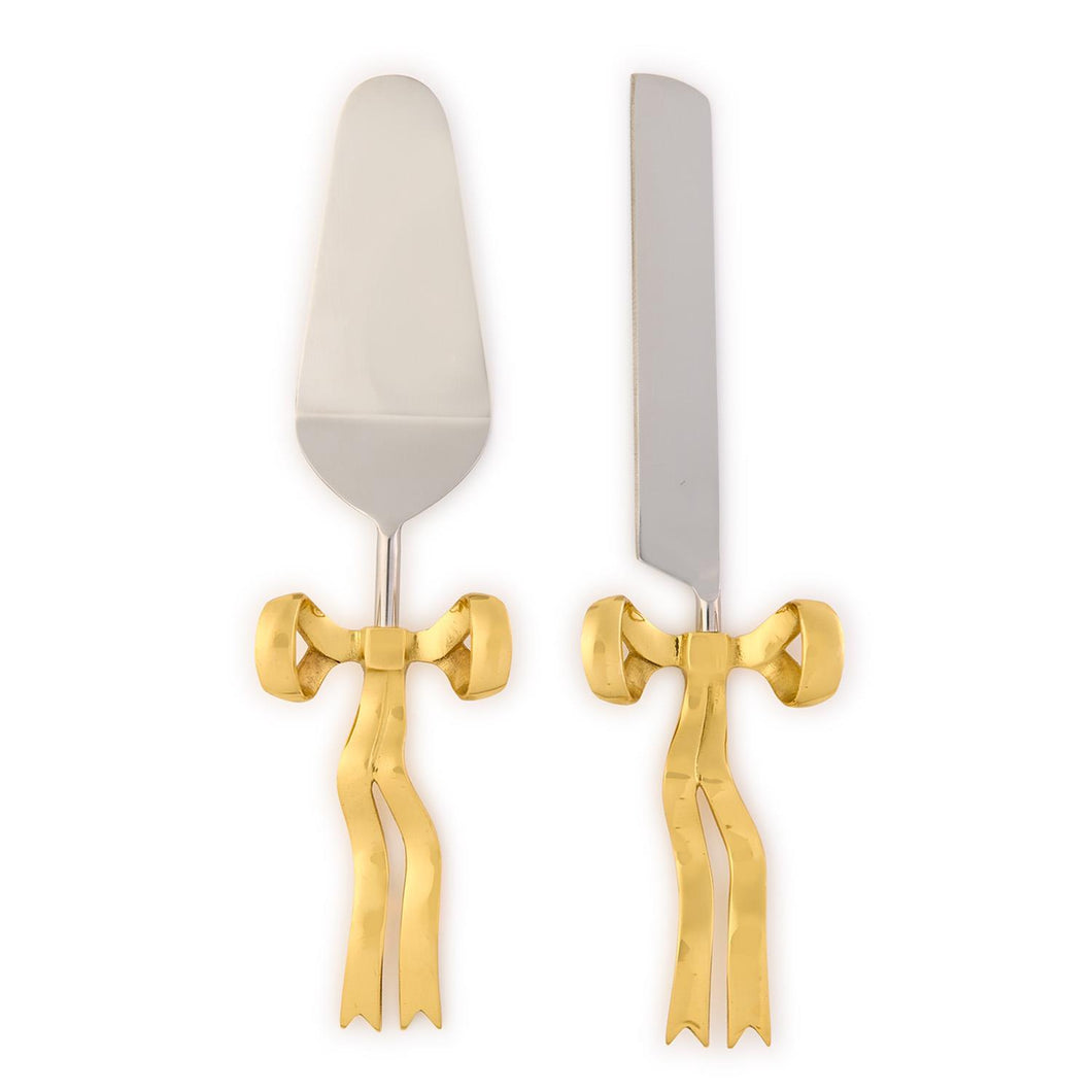 Bow 2 Pc Cake Server Set