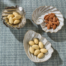 Load image into Gallery viewer, Artisanal Reactive Glaze Sea Shell Tidbit Dish/Tray
