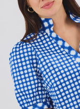 Load image into Gallery viewer, Tricia Top Gingham Mix Navy
