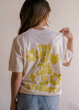 Load image into Gallery viewer, Jesus Is Joy Tee Tee - Ivory  | Women&#39;s Christian Tee

