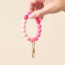 Load image into Gallery viewer, Hands-Free Keychain Wristlet-Tickled Pink

