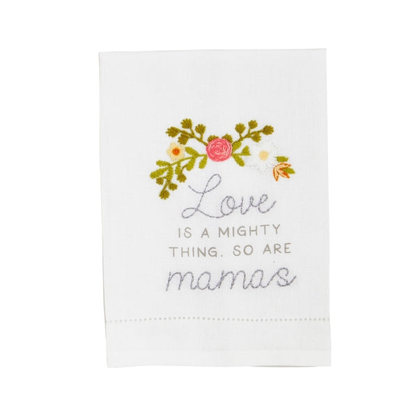 Love Is Mom Embroidery Towel
