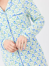 Load image into Gallery viewer, Charlotte Nightshirt Sweetbriar Lattice Blue
