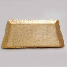 Load image into Gallery viewer, Gold Hammered Cutting Tray 3&quot;
