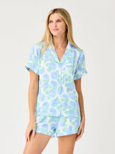 Load image into Gallery viewer, Mary Square Summerfair Blue  Charoltte Short Set
